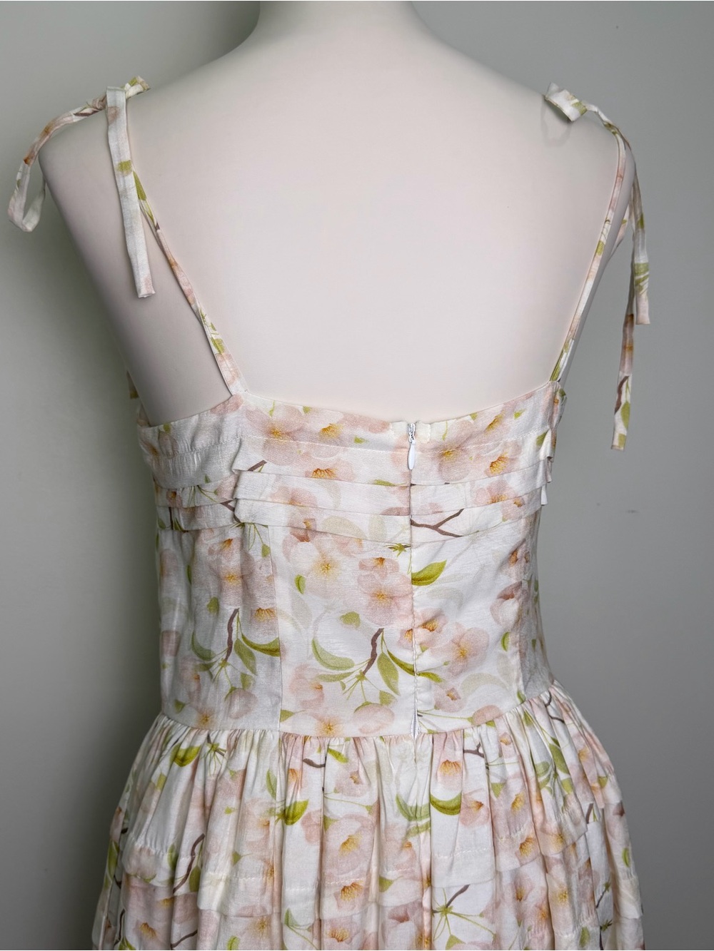 En Saison Callie Floral Tie-Strap Midi / Maxi Dress Size Medium - Picture 6 of 8